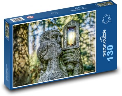 Rzeźby - kamień, zaufanie - Puzzle 130 elementów, rozmiar 28,7x20 cm