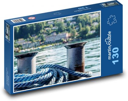 Molo - kotviště, moře - Puzzle 130 dílků, rozměr 28,7x20 cm