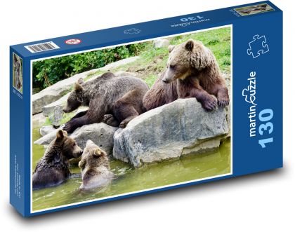 Bärenjungen - Tiere, Zoo - Puzzle - 130 Teile
