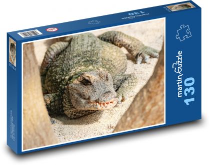 Crocodile - dangerous reptile - Puzzle 130 pieces, size 28.7x20 cm 