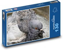 Taube - Vogel, Feder Puzzle 130 Teile - 28,7x20 cm