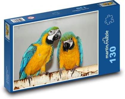 Ara parrot - birds, animals - Puzzle 130 pieces, size 28.7x20 cm 