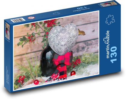 Herz - Weihnachten, Liebe - Puzzle - 130 Teile