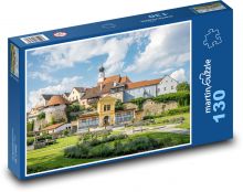 Schärding - Rakousko, park Puzzle 130 - 28,7x20 cm