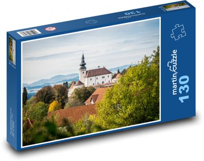 Kefermarkt - Rakousko, zámek  - Puzzle 130 dílků, rozměr 28,7x20 cm
