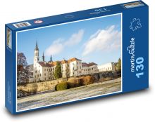 Cisterciánsky kláštor - Vyšší Brod, Česká republika Puzzle 130 dielikov - 28,7 x 20 cm