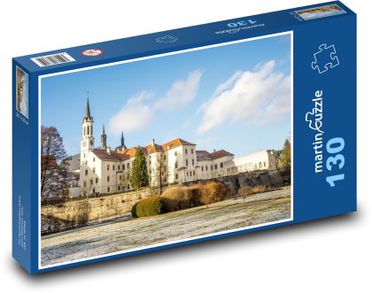 Cisterciánsky kláštor - Vyšší Brod, Česká republika - Puzzle 130 dielikov, rozmer 28,7x20 cm 