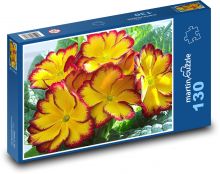 Primulka - papagáj, kvet Puzzle 130 dielikov - 28,7 x 20 cm 