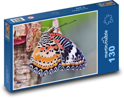 Tropical butterfly - insect, animal - Puzzle 130 pieces, size 28.7x20 cm 