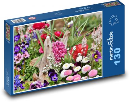 Hyacint - jarní květina, zahrada - Puzzle 130 dílků, rozměr 28,7x20 cm