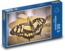 Schmetterling - exotische Blume, Insekt Puzzle 130 Teile - 28,7x20 cm