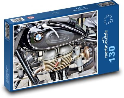 Motocykel - BMW, motor - Puzzle 130 dielikov, rozmer 28,7x20 cm 
