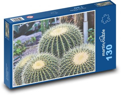 Kaktus - ciernie, kolczasty - Puzzle 130 elementów, rozmiar 28,7x20 cm