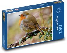 Červenka - pták, zvíře Puzzle 130 dílků - 28,7 x 20 cm