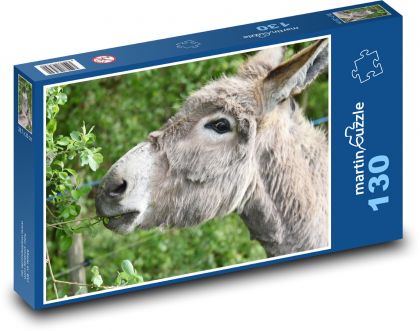 Donkey - animal, farm - Puzzle 130 pieces, size 28.7x20 cm 