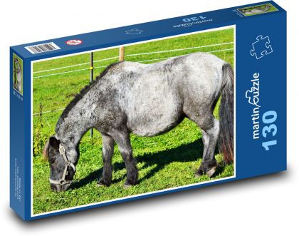 Poník - malý kůň, hříva - Puzzle 130 dílků, rozměr 28,7x20 cm