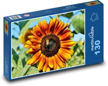 Slnečnica - kvet, rastlina Puzzle 130 dielikov - 28,7 x 20 cm