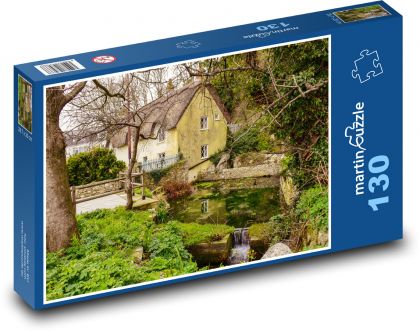 House - cottage, countryside - Puzzle 130 pieces, size 28.7x20 cm 
