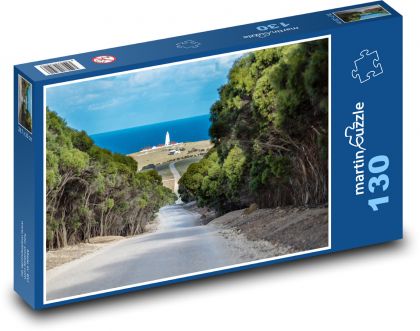 Maják - cesta, oceán - Puzzle 130 dielikov, rozmer 28,7x20 cm 