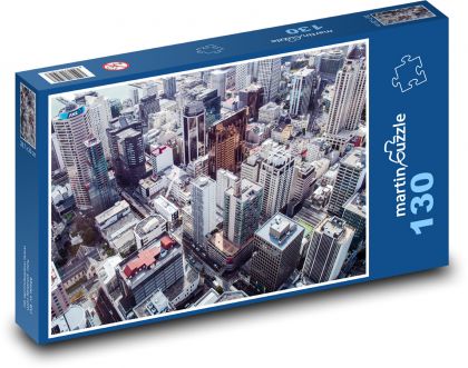 Skyscrapers - buildings, city - Puzzle 130 pieces, size 28.7x20 cm 