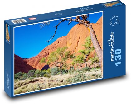 Skály - poušť, Kata Tjuta - Puzzle 130 dílků, rozměr 28,7x20 cm