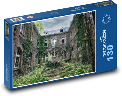 Abandoned monastery - house, construction - Puzzle 130 pieces, size 28.7x20 cm 