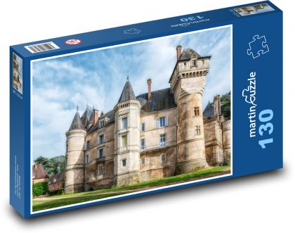 Historický hrad - zámek, věž - Puzzle 130 dílků, rozměr 28,7x20 cm