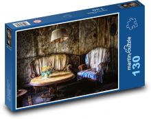 Obývací pokoj - židle, místnost Puzzle 130 - 28,7x20 cm