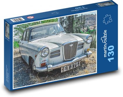 Opuštěné auto - vrak auta, retro - Puzzle 130 dílků, rozměr 28,7x20 cm