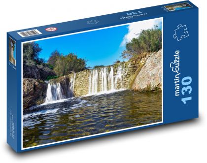 Vodopády - řeka, příroda - puzzle 130 dílků