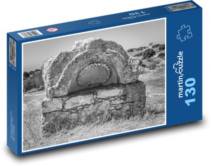 Kašna - kámen, Kypr  - Puzzle 130 dílků, rozměr 28,7x20 cm