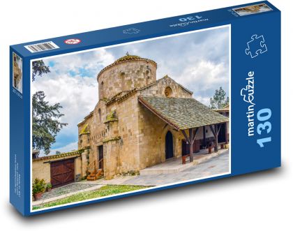 Monastery - church, building - Puzzle 130 pieces, size 28.7x20 cm 