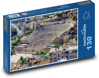 Římské divadlo - architektura, Itálie - Puzzle 130 dílků, rozměr 28,7x20 cm