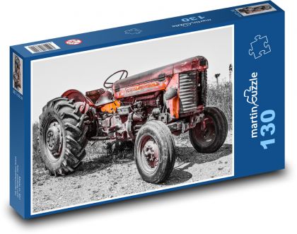 Traktor - farma, venkov - Puzzle 130 dílků, rozměr 28,7x20 cm