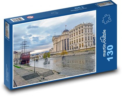 Skopje - Severní Makedonie, město - puzzle 130 dílků