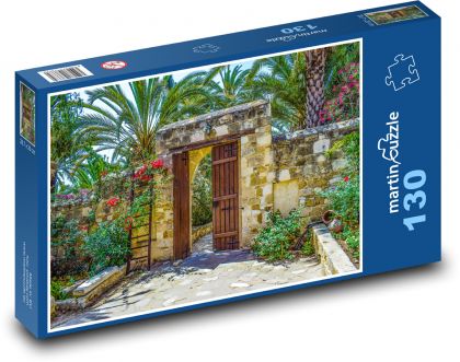 Brána - klášter, zahrada - Puzzle 130 dílků, rozměr 28,7x20 cm