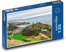 Zátoka Lulworth Cove - Anglie, moře Puzzle 130 dílků - 28,7 x 20 cm