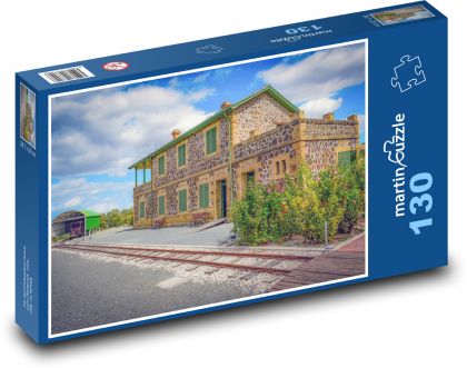 Železniční muzeum - stanice, koleje - puzzle 130 dílků