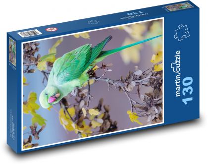 Papoušek - pták, zvíře - Puzzle 130 dílků, rozměr 28,7x20 cm
