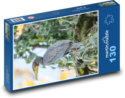 Kormorán - vták, voľne žijúce živočíchy - Puzzle 130 dielikov, rozmer 28,7x20 cm 