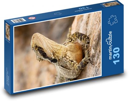Jaszczurka - gad, zwierzę - Puzzle 130 elementów, rozmiar 28,7x20 cm