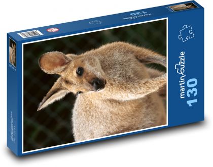 Känguru - Australien, Beuteltier - Puzzle - 130 Teile