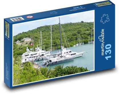 Antigua - Karibské more, leto - Puzzle 130 dielikov, rozmer 28,7x20 cm 