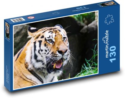 Tygrys - drapieżnik, zwierzę - Puzzle 130 elementów, rozmiar 28,7x20 cm