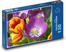 Tulipány - květ, jaro Puzzle 130 - 28,7x20 cm