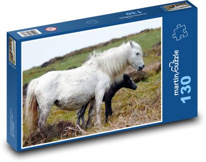 Kobyla - kůň, zvíře - Puzzle 130 dílků, rozměr 28,7x20 cm