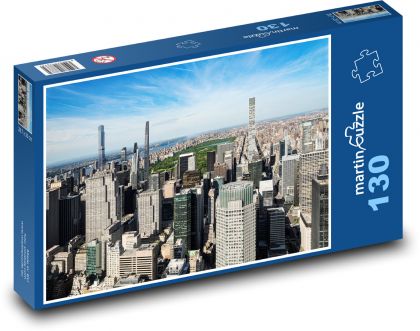 Manhattan - Centrální park, budovy - Puzzle 130 dílků, rozměr 28,7x20 cm