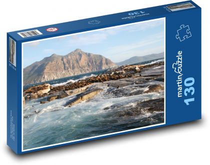 Wyspa Duiker - Republika Południowej Afryki, morze - Puzzle 130 elementów, rozmiar 28,7x20 cm