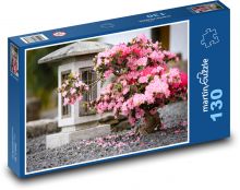 Azalee - Lampe, japanischer Garten Puzzle 130 Teile - 28,7x20 cm