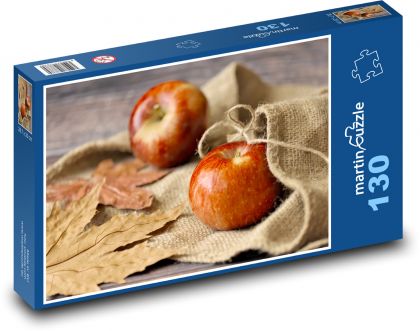 Jablka - podzim, listy - Puzzle 130 dílků, rozměr 28,7x20 cm